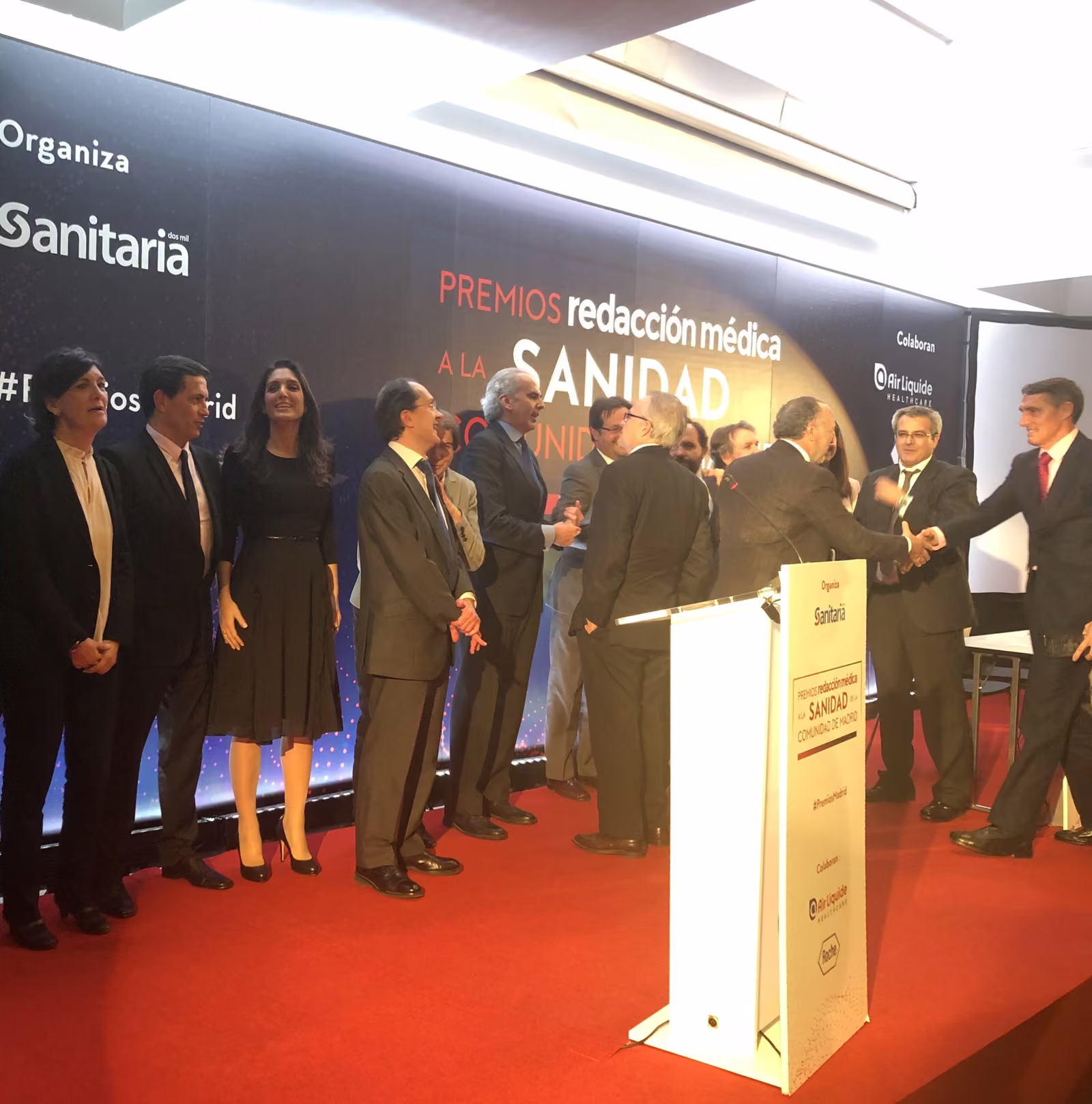 La doctora Gandía en la gala de los Premios Sanitaria 2000